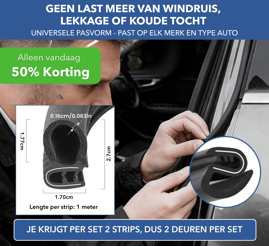 CarShield™ - Universele rubberen afdichting voor optimale afsluiting - PUFFIE