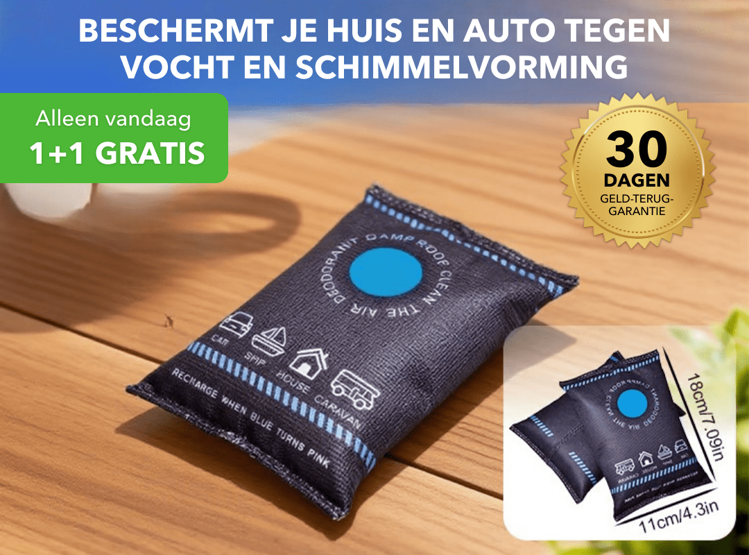 DrySafe™ - Herbruikbare luchtontvochtiger met langdurige werking - PUFFIE