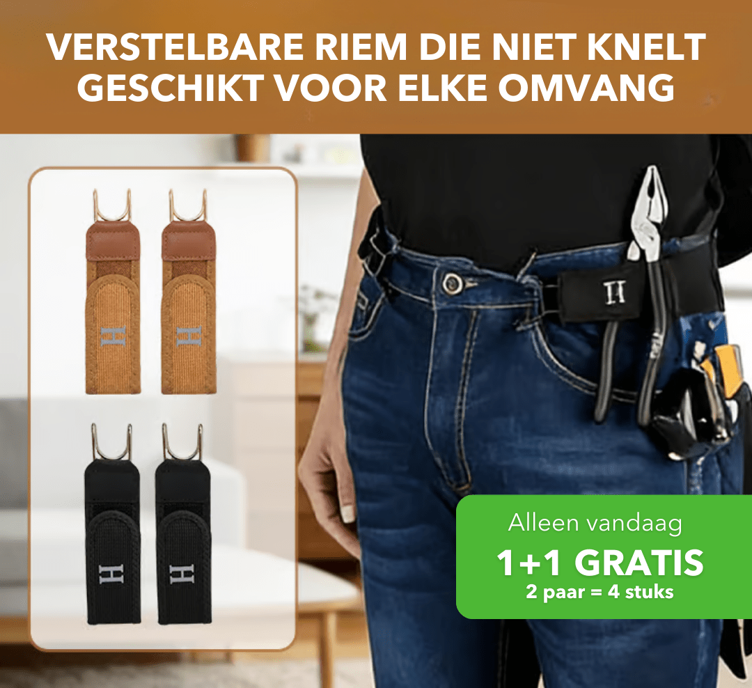 FlexBelt™ - Elastische riemklemmen zonder gesp - PUFFIE