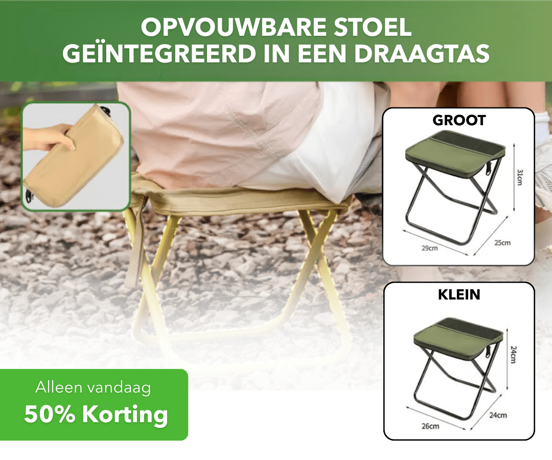 FoldSeat™ - Opvouwbare stoel geïntegreerd in een draagtas - PUFFIE