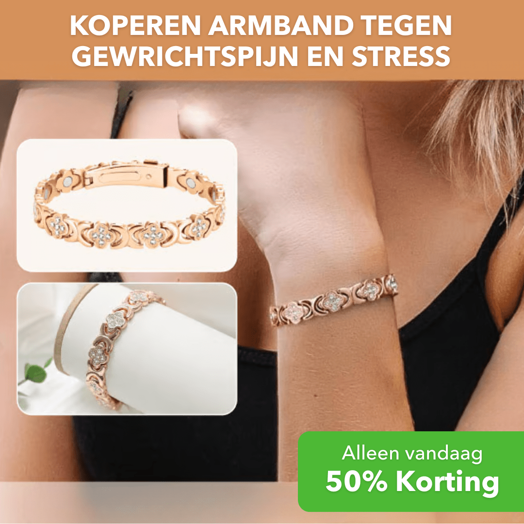 LuckyCharm™ - Koperen armband staat symbool voor geluk - PUFFIE