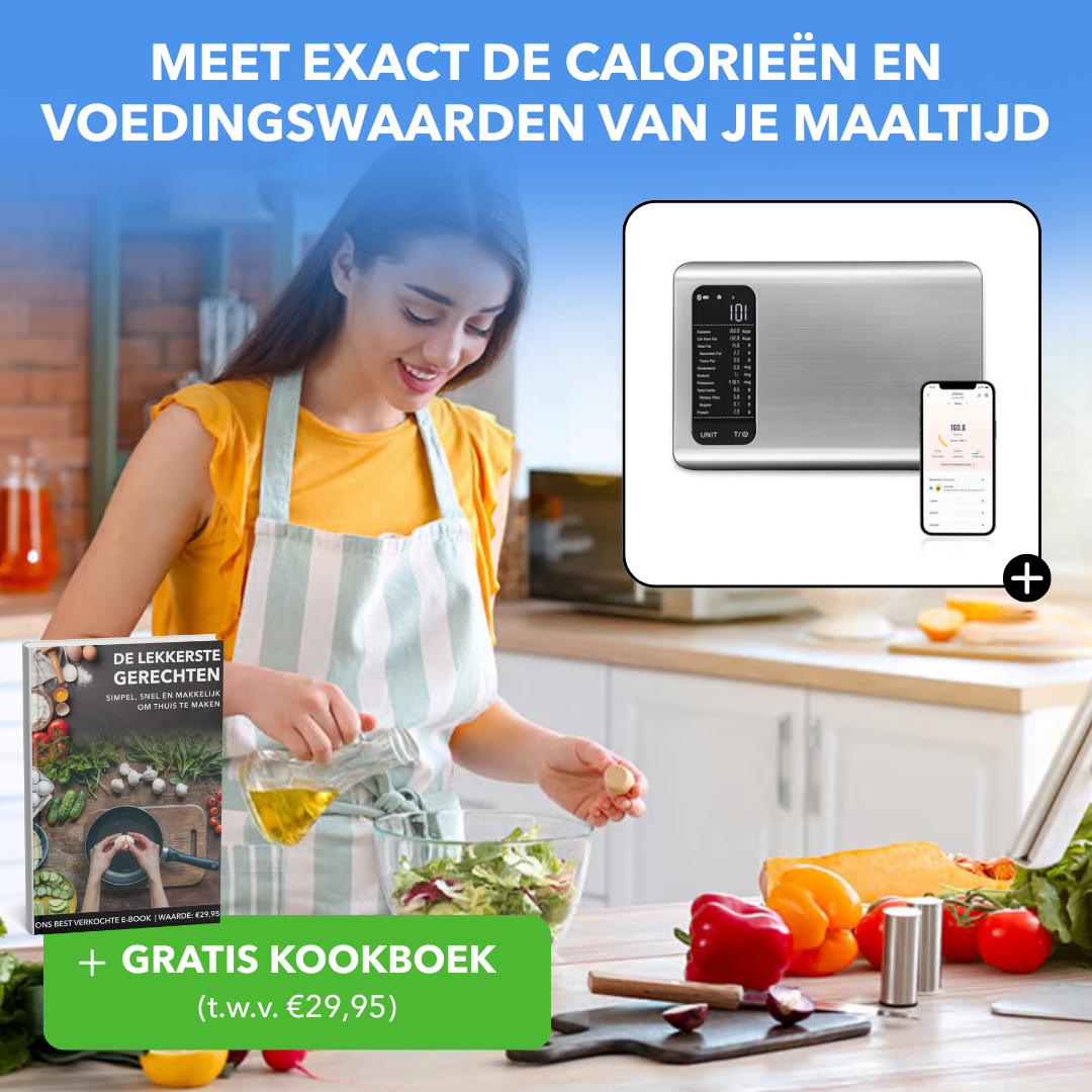 NutriScale™ - Intelligente weegschaal met voedingsanalyse - PUFFIE