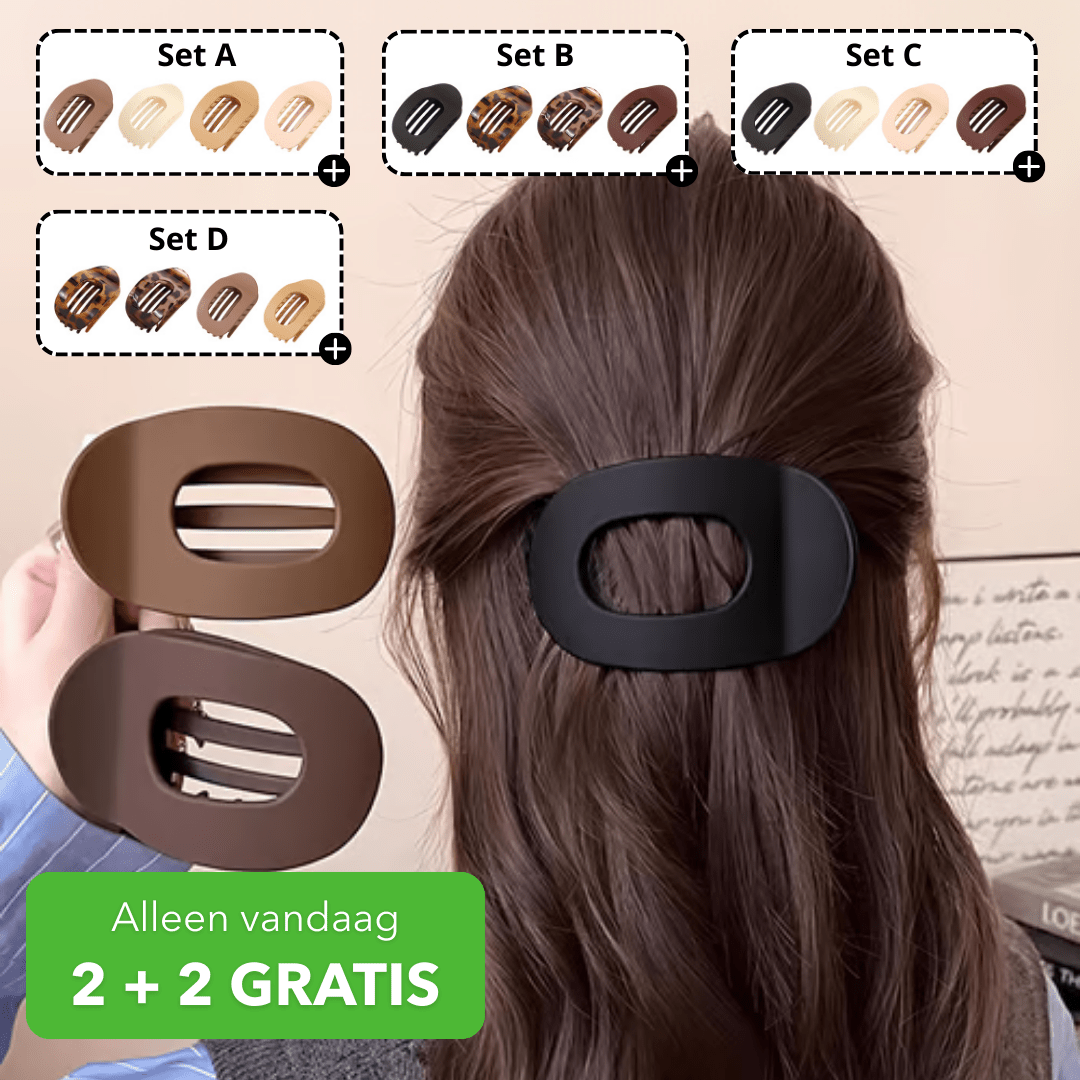 PureClip™ - Veilige en comfortabele haarclip met plat design - PUFFIE