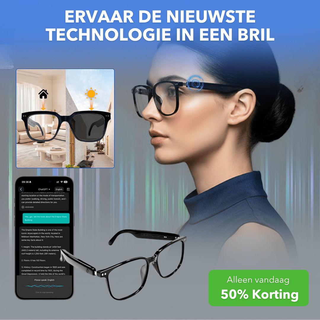 SmartLens™ - Intelligente bril met AI - technologie - PUFFIE