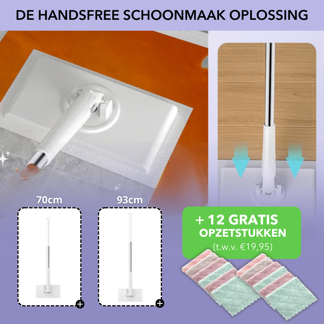 ZeroTouch™ - Hygiënische dweil zonder handcontact - PUFFIE